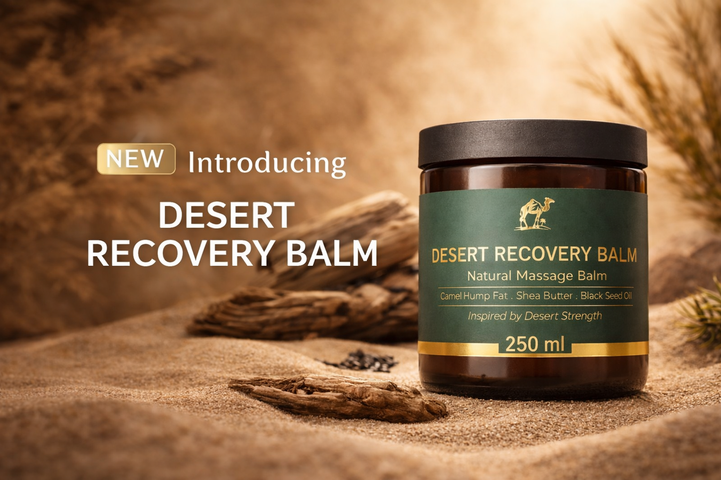 Desert Recovery Balm – Natural Muscle & Joint Relief (250 ml)