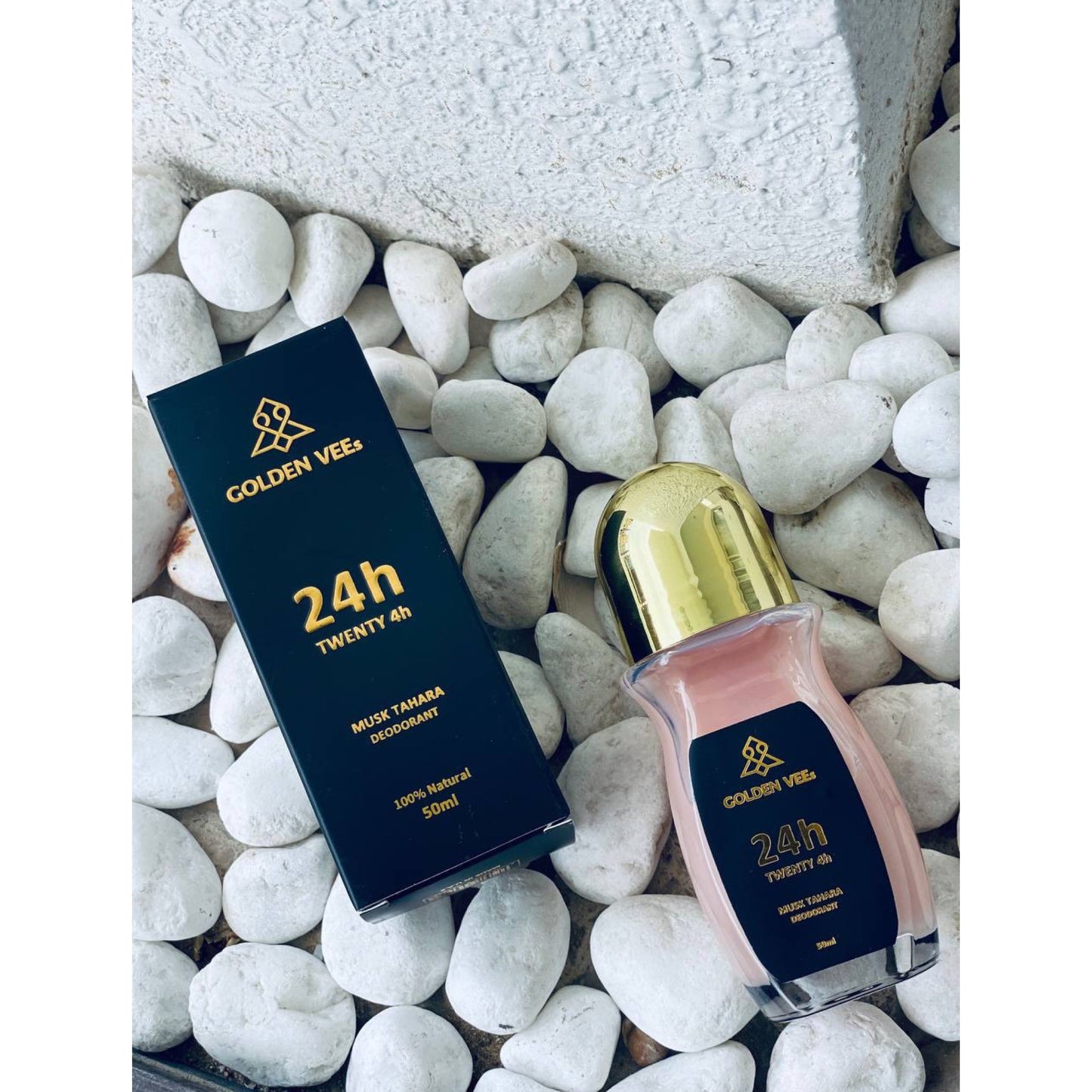 24Her : Anti-perspirant Natural care Deodorant 24H with Musk Tahara + Natural Coconut Oil Cream (50 ml) by Golden VEEs